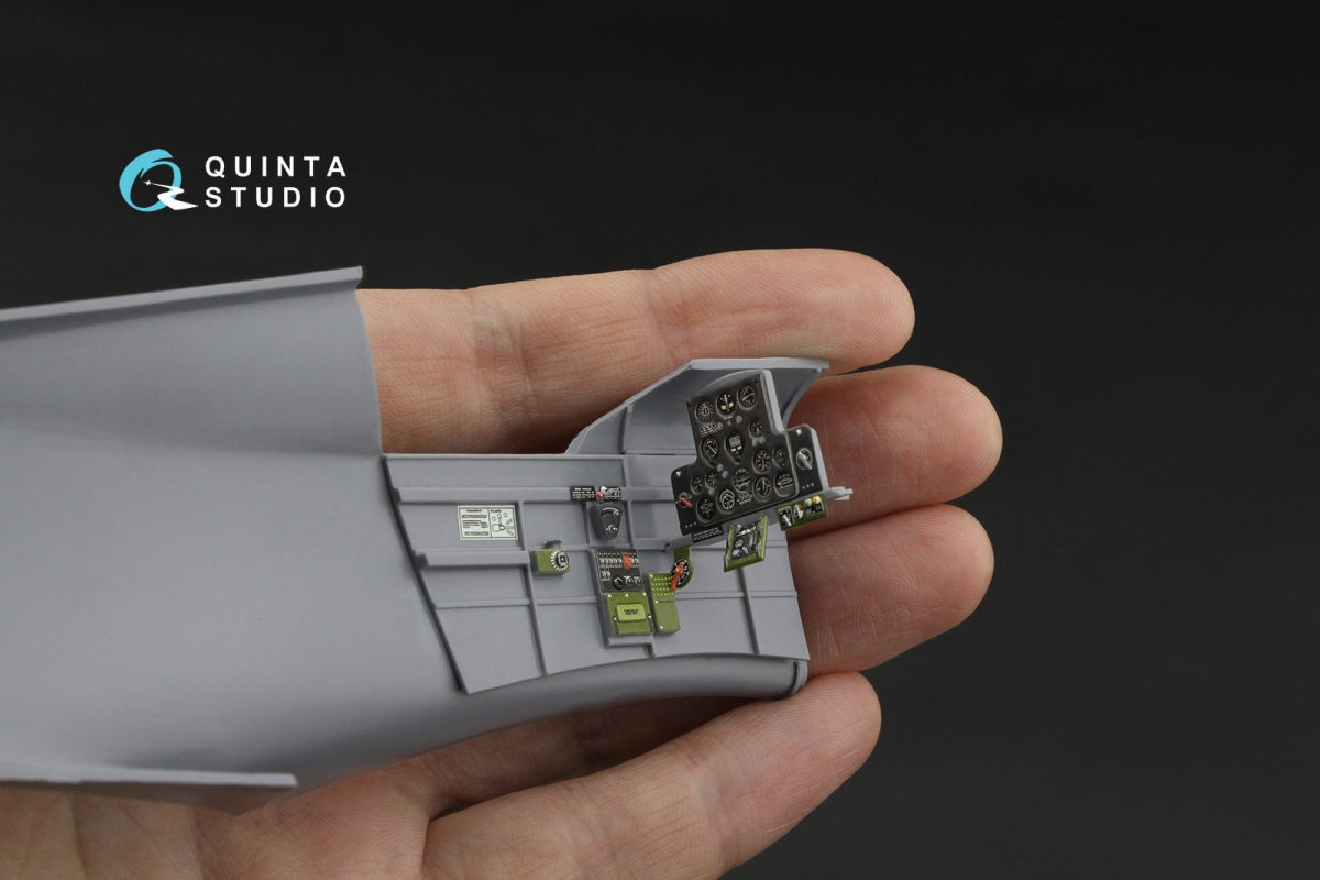 Intérieur imprimé en 3D et coloré sur papier décalcomanie Quinta Studio QD32255 Curtiss H-75 Hawk (Special Hobby) 1/32 – image 3