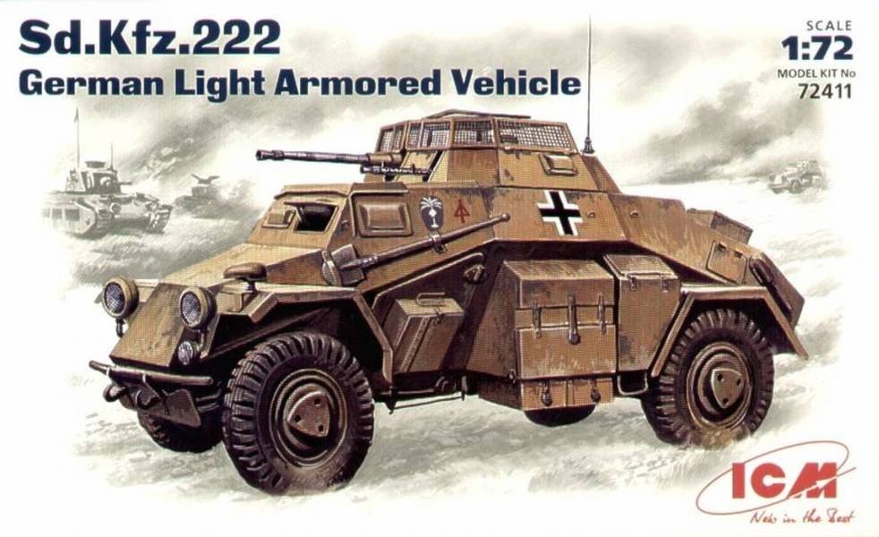 ICM 72411 Sd.Kfz.222 (1/72) 