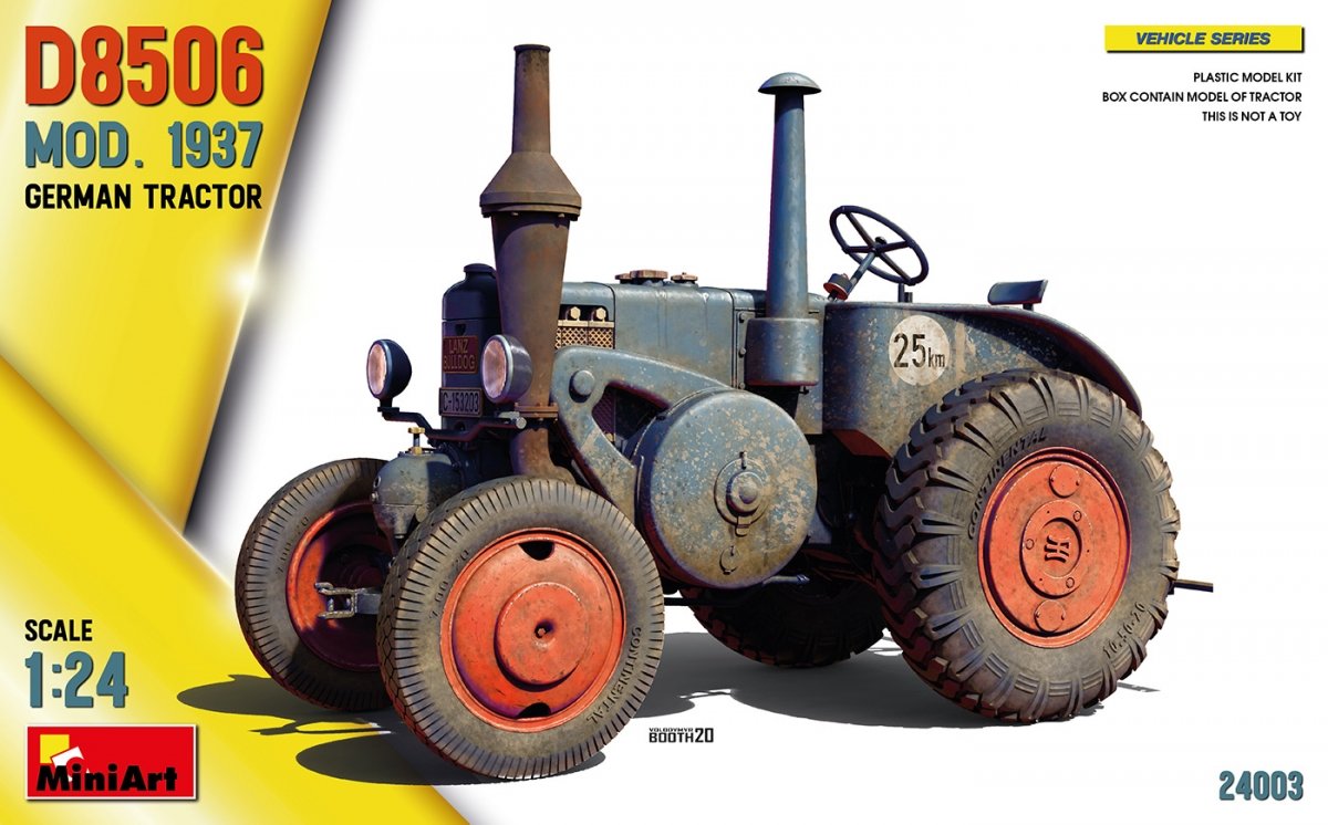 MiniArt 24003 TRACTEUR ALLEMAND D8506 MOD. 1937 1/24 