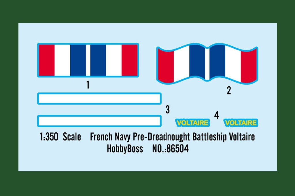 Hobby Boss 86504 Cuirassé Voltaire, pré-dreadnought de la Marine française, échelle 1/350 – image 4