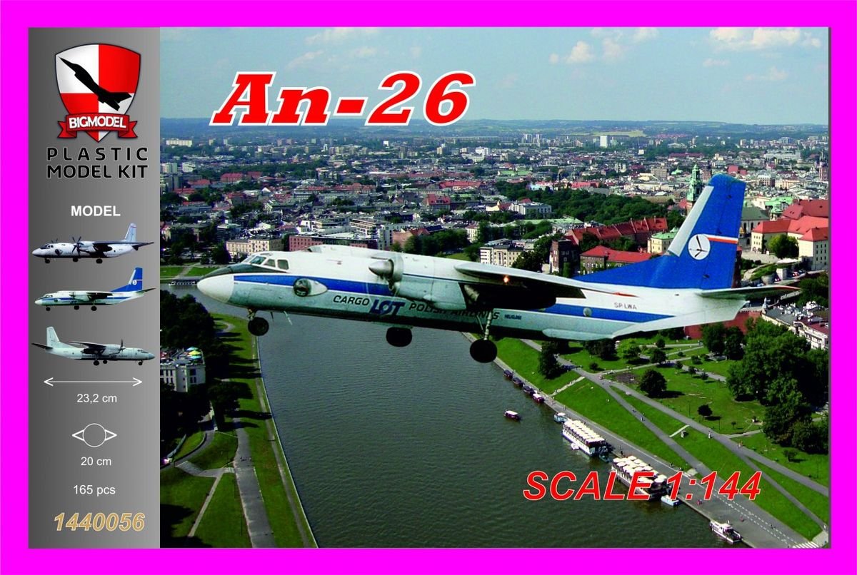 Maquette grand format 1440056 Antonov An-26 LOT Cargo (1/144)