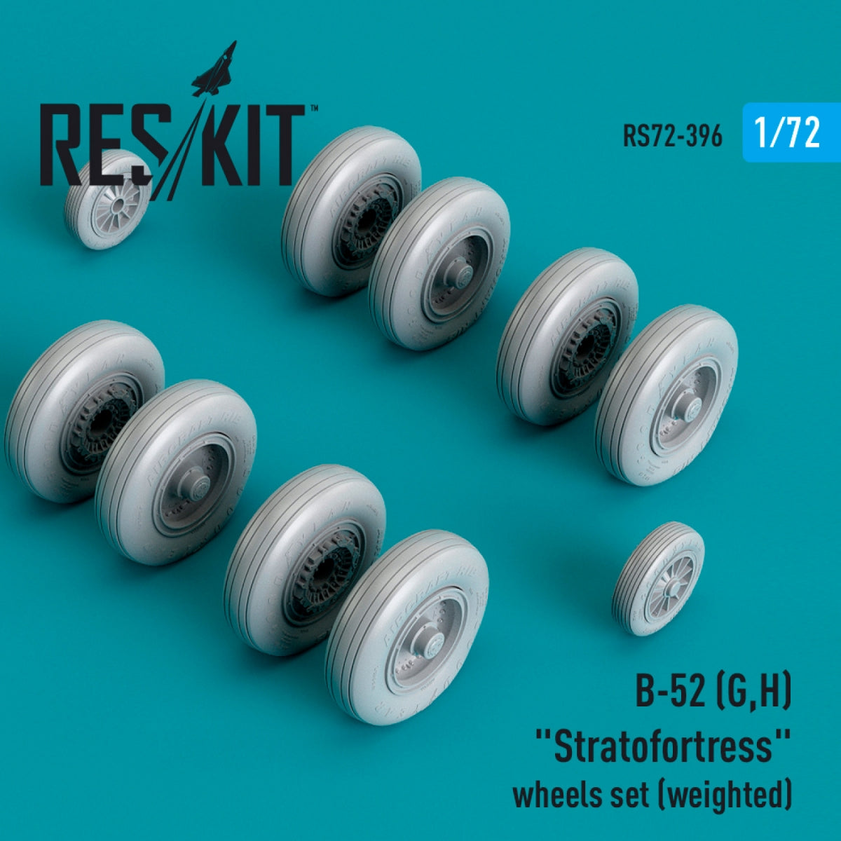 RESKIT RS72-0396 B-52 (G,H) STRATOFORTRESS JEU DE ROUES (LESTÉ) (RÉSINE ET IMPRESSION 3D) 1/72