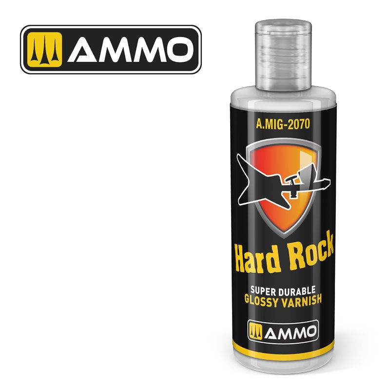 Vernis acrylique brillant AMMO Mig 2070 Hard Rock 60 ml