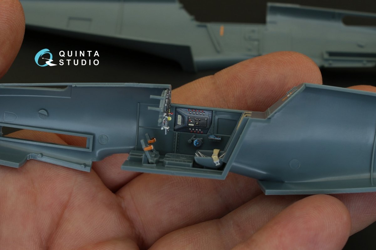 Intérieur imprimé en 3D et coloré sur papier décalcomanie Quinta Studio QD48083 Bf 109F-2/F-4 (pour kit Eduard) 1/48 – image 11