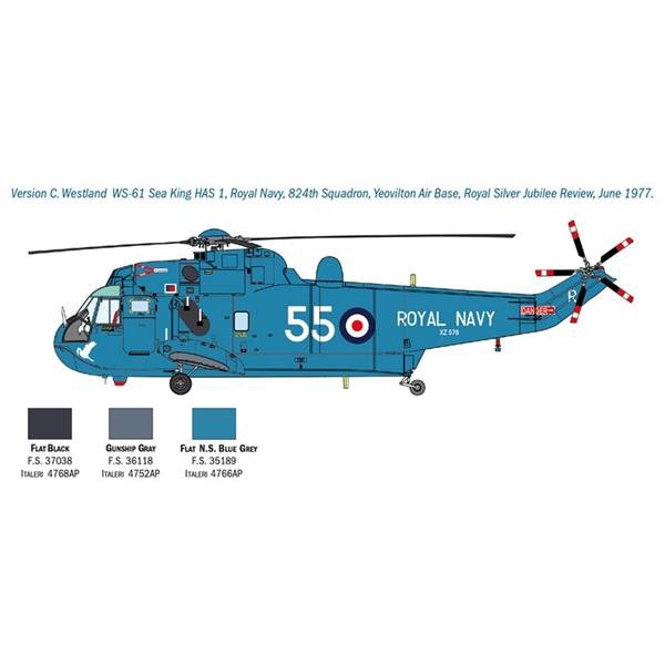 Italeri 1433 SH-3D Sea King Atterrissage sur la Lune 50e anniversaire 1/72 – Bild 5