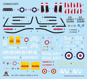 Italeri 1476 HO4S-3 / HAS.7 / H-19 1/72 – image 3