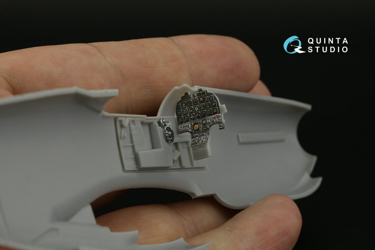 Intérieur imprimé en 3D et coloré sur papier décalcomanie Quinta Studio QDS-48363 F-82F Twin Mustang (Modelsvit) (Petite version) 1/48 – immagine 2