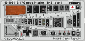Intérieur du nez du B-17G Eduard 491061, échelle 1/48, HK MODELS