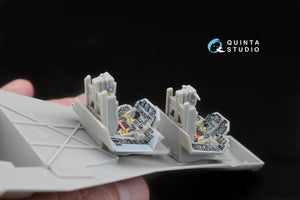 Intérieur imprimé en 3D et coloré sur papier décalcomanie Quinta Studio QD48032 F-16D (pour maquette Hasegawa) 1/48 – image 8