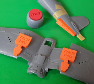 Omask 77207 Bouchons de puits de train d&amp;#39;atterrissage pour F4U Corsair (pour Tamiya) 1/72 – imagen 2