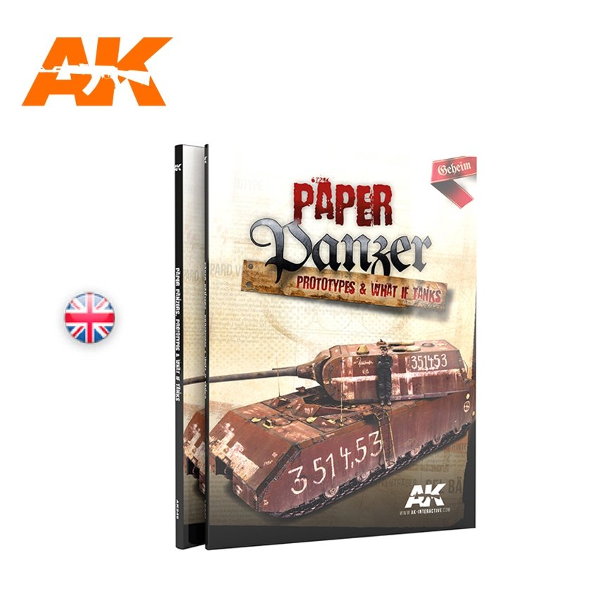 AK Interactive AK246 PAPER PANZER : PROTOTYPES ET CHARS D&amp;#39;ASSAUT (ANGLAIS)