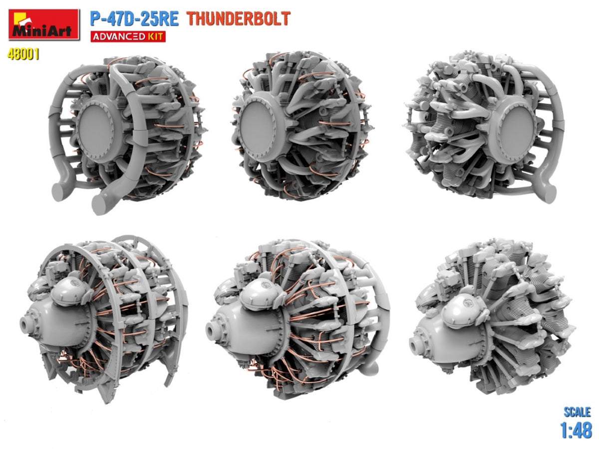 MiniArt 48001 P-47D-25RE Thunderbolt - Kit avancé 1/48 – immagine 10