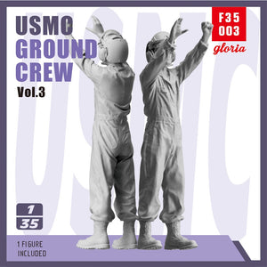 Figurines imprimées en 3D à l&amp;#39;échelle 1/35 de l&amp;#39;équipe au sol Gloria F35003 USMC Type 3 – immagine 2