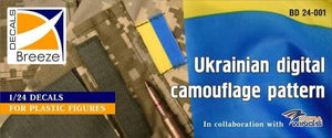 Breeze Decals 24-001 Motif de camouflage numérique ukrainien 1/24 – image 2