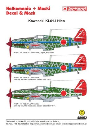 Techmod 48052 - Kawasaki Ki-61 Hien 1/48 – immagine 2