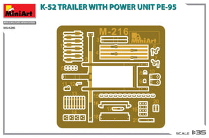 MiniArt 35426 K-52 REMORQUE AVEC GROUPE MOTEUR PE-95 1/35 – imagen 3