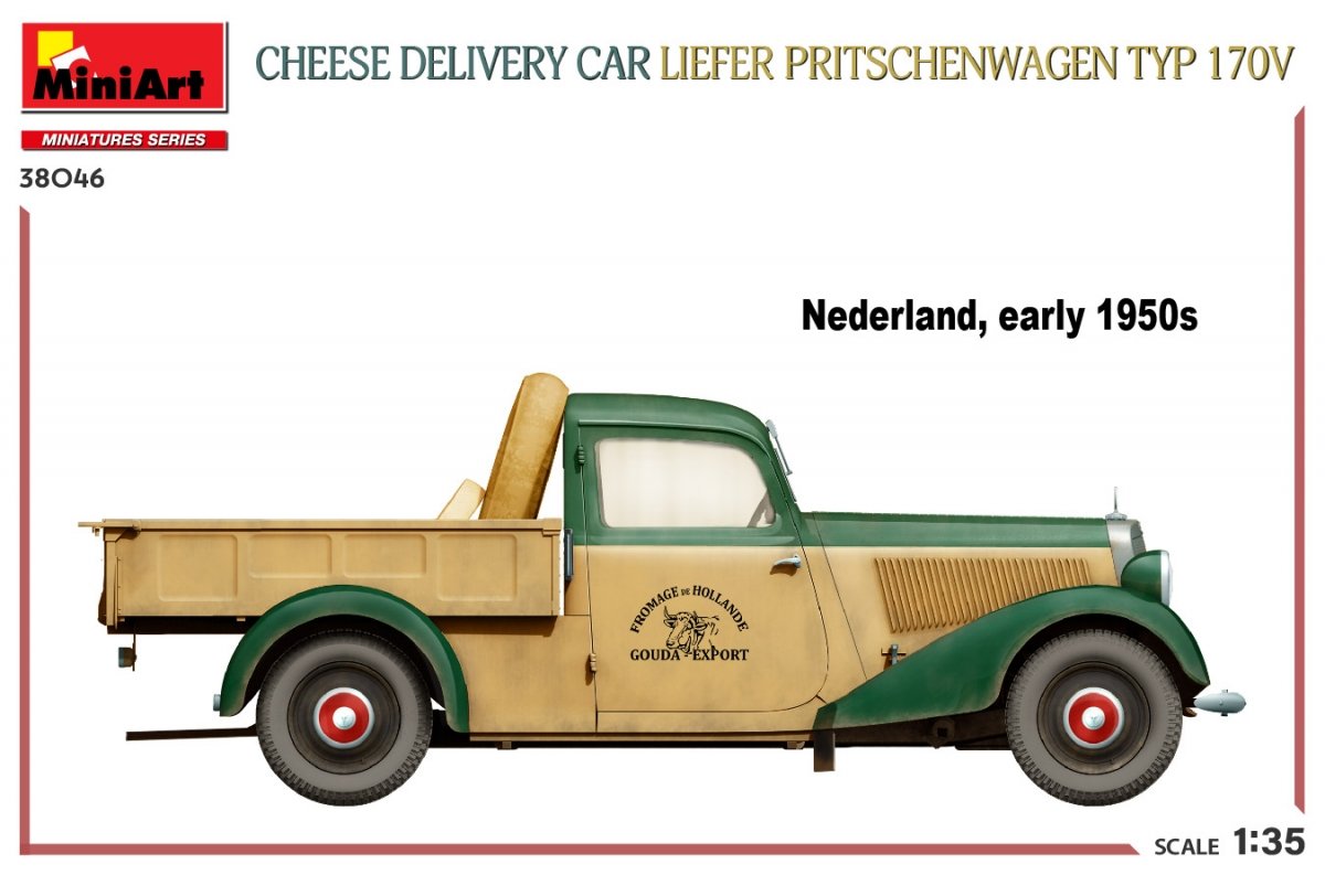 MiniArt 38046 VOITURE DE LIVRAISON DE FROMAGE LIEFER PRITSCHENWAGEN TYP 170V 1/35 – image 6