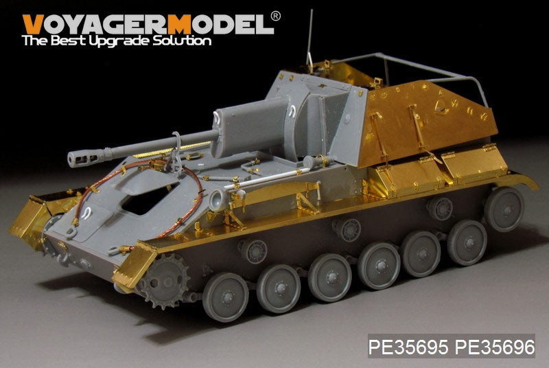 Maquette Voyager PE35695, canon automoteur russe SU-76 de la Seconde Guerre mondiale (modèle de base) pour MiniArt 35053 au 1/35 – image 4
