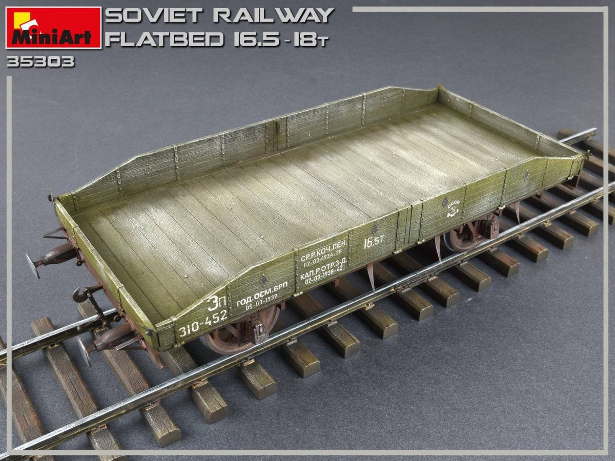 MiniArt 35303 Plateau ferroviaire soviétique 16,5-18t (1/35) – imagen 8