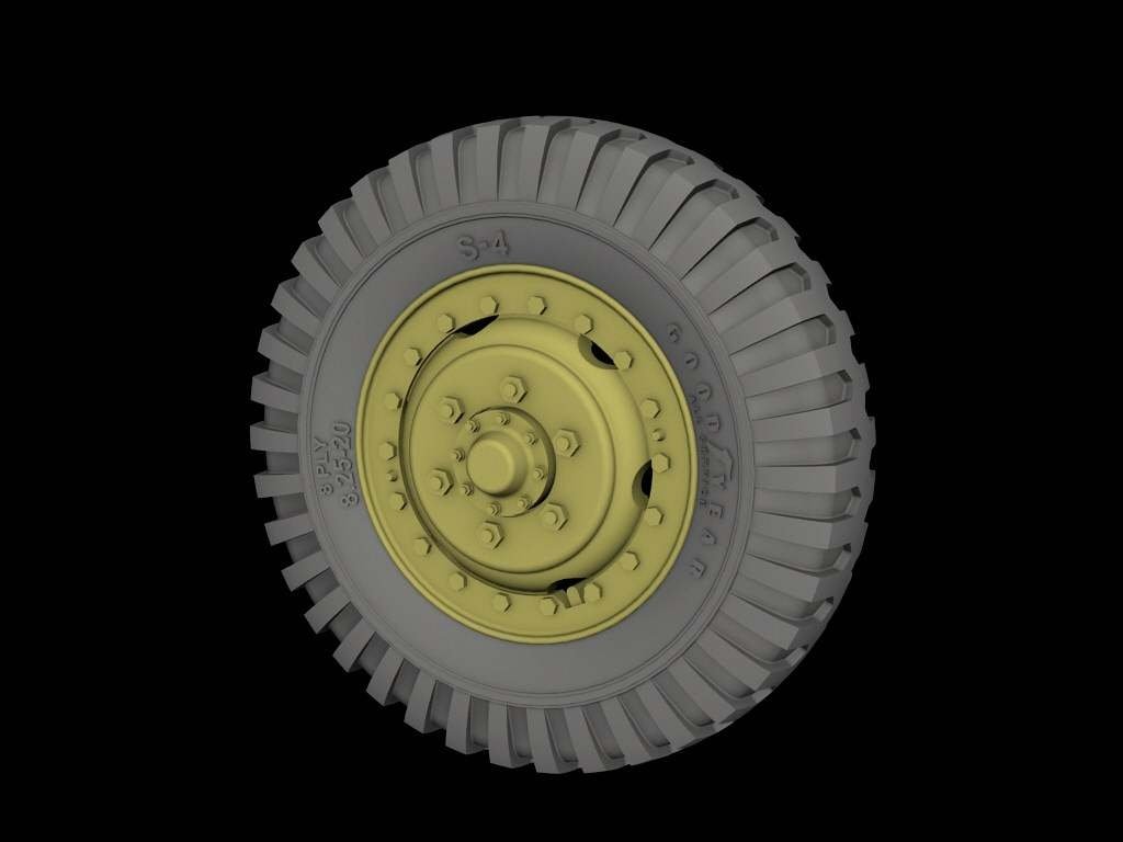 Panzer Art RE35-524 Roues de route avant pour M3 « Half Track » (Goodyear) 1/35