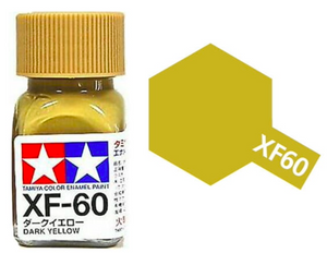 Peinture émail Tamiya XF60 Jaune foncé (80360)