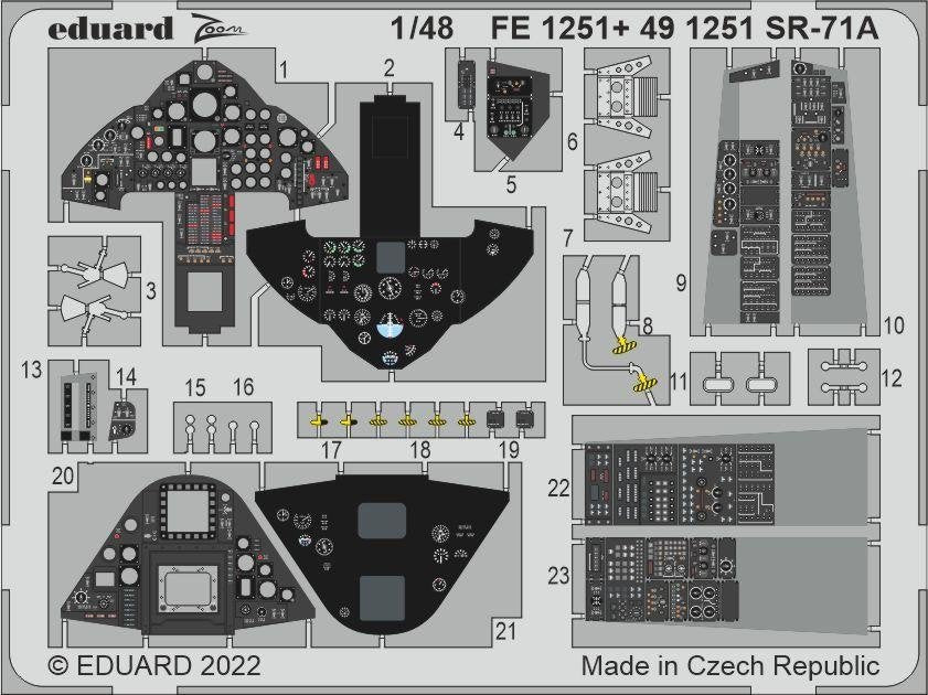 Intérieur Eduard 491251 SR-71A REVELL 1/48