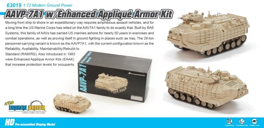 Dragon Armor 63019 AAVP-7A1 avec kit de blindage appliqué amélioré 1/72 – Bild 5