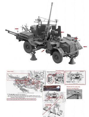 Camion armé britannique Morris Bofors C9/B, modèle Thunder 35210, première version, échelle 1/35 – immagine 9