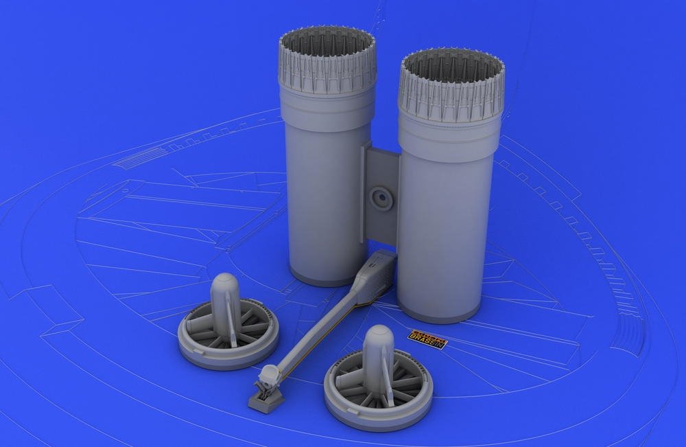 Eduard 632008 F-4 exhaust nozzles USAF early 1/32 (Tamiya) – zdjęcie 2