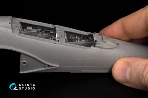 Quinta Studio QDS-48387 F-4E (première version) avec aile à lamelles, intérieur imprimé en 3D et coloré sur papier décalcomanie (Meng) (Petite version) 1/48  – image 11
