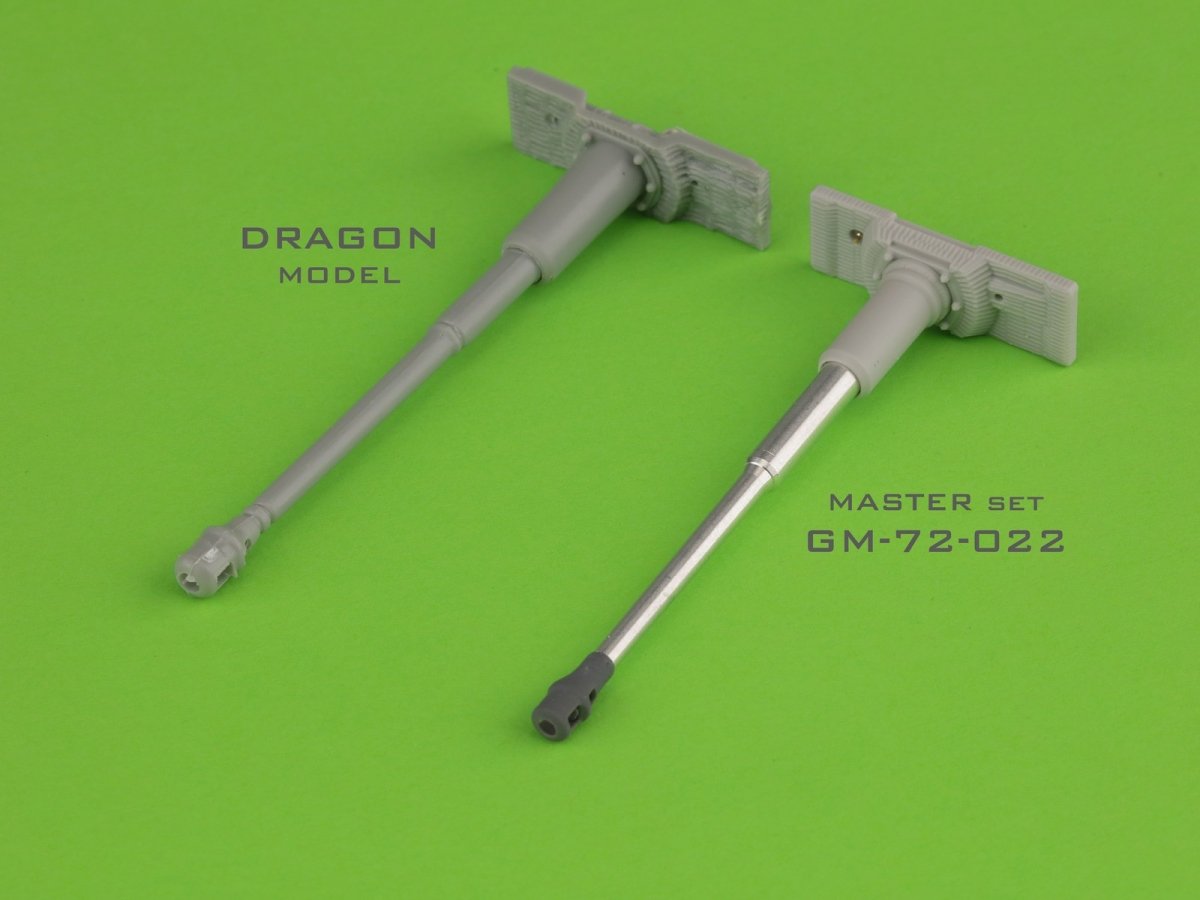 Maquette Master GM-72-022 PzKpfw VI Tiger I - Canons MG-34 et canon de 88 mm KwK36 L/56 avec frein de bouche tardif et mantelet de canon version finale 1/72 – imagen 2