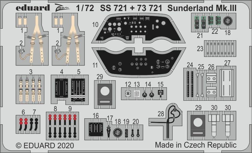 Intérieur du Sunderland Mk. III Eduard 73721, échelle 1/72, SPECIAL HOBBY