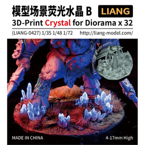 Cristal imprimé en 3D Liang 0427 pour diorama B 1/35 1/48 1/72