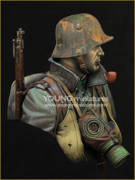 Young Miniatures YM1857 Soldat d&amp;#39;assaut allemand Première Guerre mondiale 1/10 – imagen 7