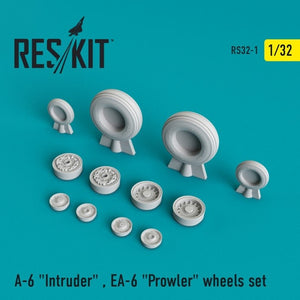 RESKIT RS32-0001 A-6 « Intruder », EA-6 « Prowler », jeu de roues Trumpeter 1/32