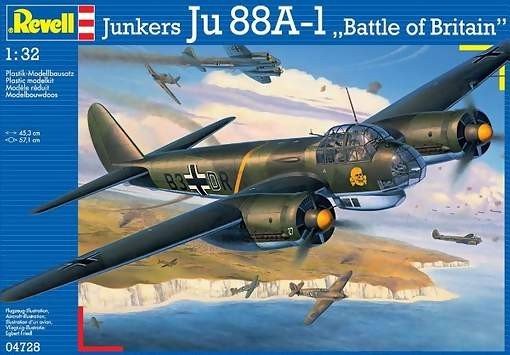 Revell 04728 Junkers Ju 88A-1 Bataille d&amp;#39;Angleterre (1/32)