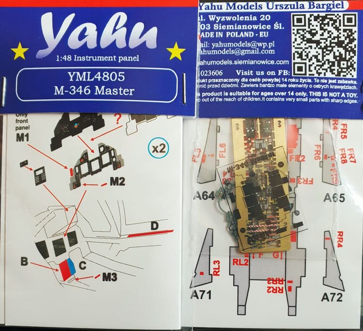 Yahu YML4805 M-346 Master pour Kinetic 1/48