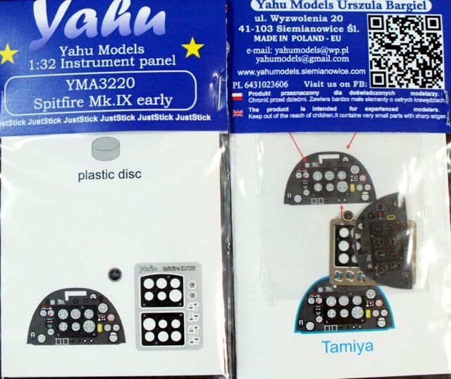 Yahu YMA3220 Spitfire IX (première génération) et Mk.VII/VIII (Tamiya) 1/32