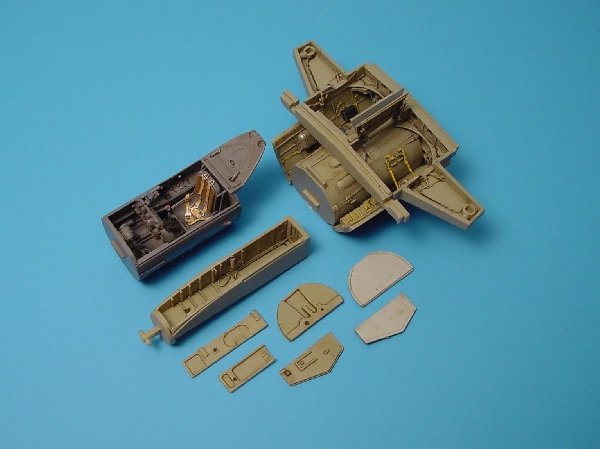 Aires 4148 Me 262A SCHWALBE, ensemble baie de train d&amp;#39;atterrissage et cockpit, échelle 1/48 Tamiya