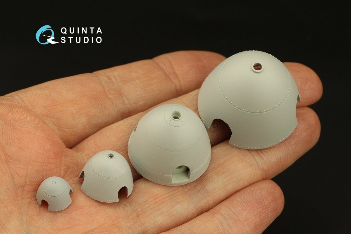 Rangées de rivetage radiales Quinta Studio QRV-040 (taille des rivets : 0,15 mm, écartement : 0,6 mm, échelle : 1/48), couleur blanche.  – image 6