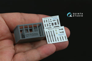 Quinta Studio QD+72191 AH-1Z 3D-Printed &amp; coloured Interior on decal paper (Dream Model) 1/72