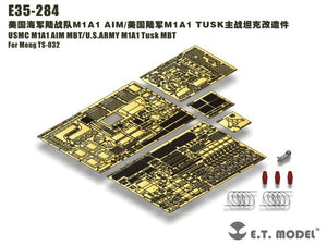 Maquette ET E35-284 USMC M1A1 AIM MBT/USARMY M1A1 Tusk MBT (pour Meng TS-032) 1/35 – image 4