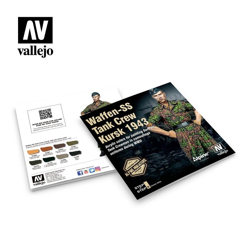 Vallejo 70249 Équipage de char Waffen-SS, Koursk 1943, 8x17ml – immagine 3