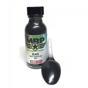 Peinture Mr. Paint MRP-255 Noir Camouflage Nuit Première Guerre mondiale 30 ml – image 2