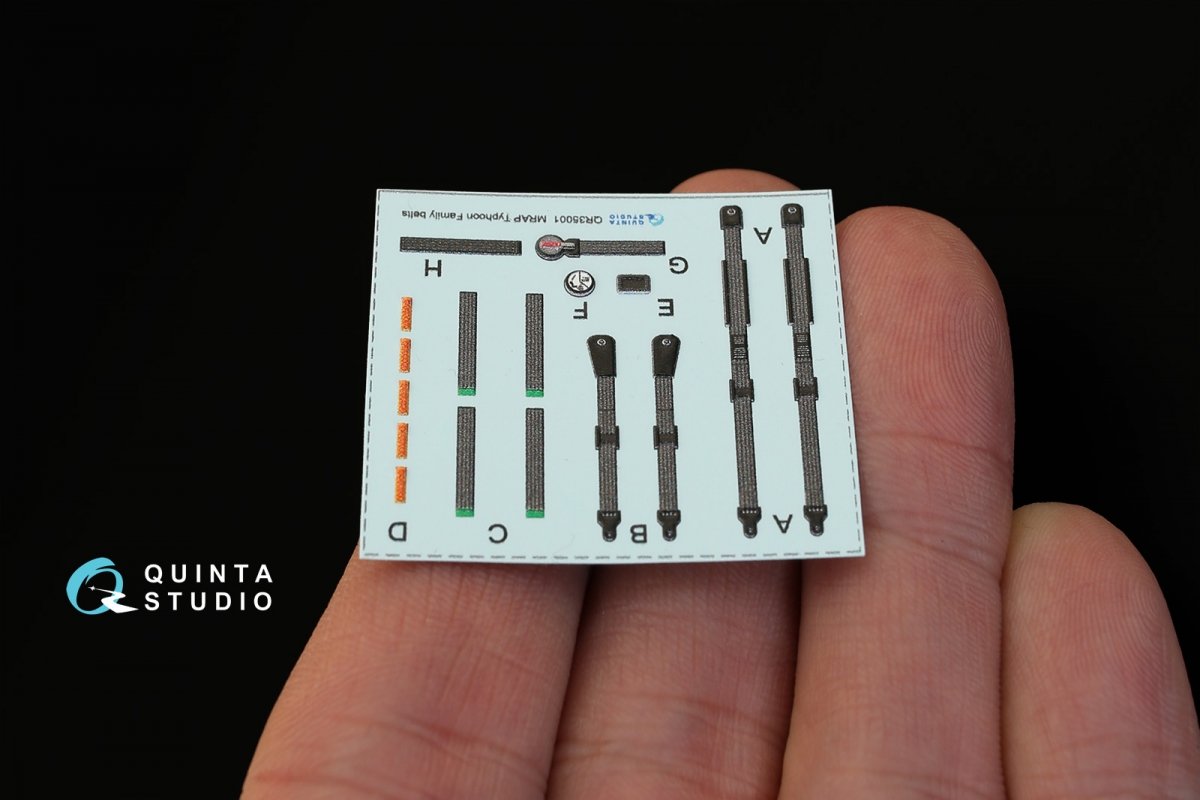 Ceintures pour 1 siège de la famille MRAP Typhoon (réf. Quinta Studio QR35001), imprimées en 3D et colorées sur papier décalcomanie (pour tous les kits), échelle 1/35. – image 2