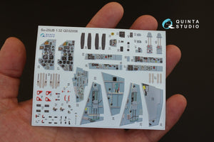 Intérieur imprimé en 3D et coloré sur papier décalcomanie Quinta Studio QD32006 Su-25UB (pour maquette Trumpeter) 1/32 – immagine 2