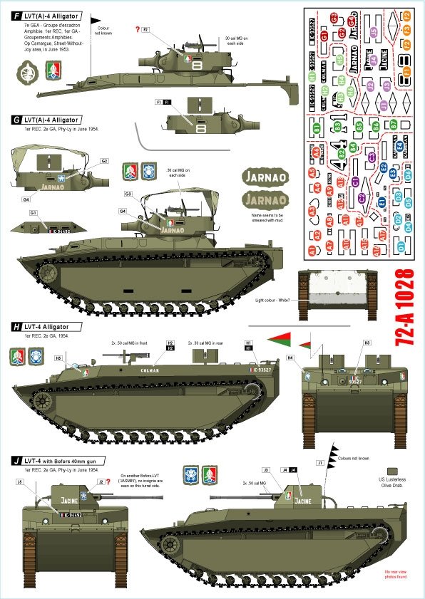 Star Decals 72-A1028 Indochine n° 1. La Légion étrangère - 1er REC - Régiment étranger de cavalerie 1/72 – Bild 2