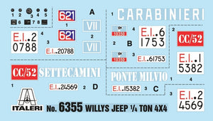 Italeri 6355 WILLYS JEEP 1/4 TON 4X4 ARMA DEI CARABINIERI 1/24 – Bild 4