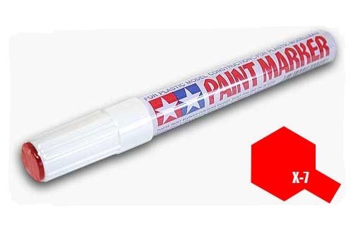 Tamiya 89007 Marqueur de peinture rouge X-7