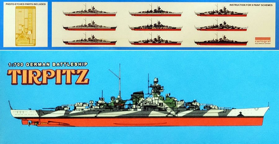 Dragon 7047 Cuirassé allemand Tirpitz (1/700) – immagine 3
